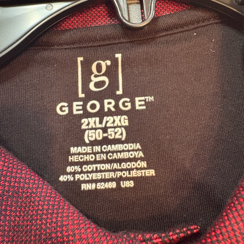 George Men’s Jersey Pattern Polo Shirt - Picture 4 of 4
